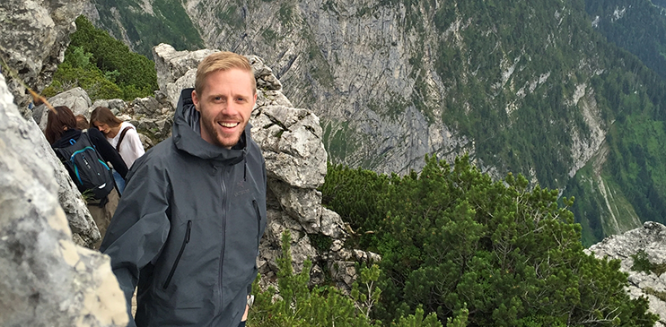 Two people scuba diving