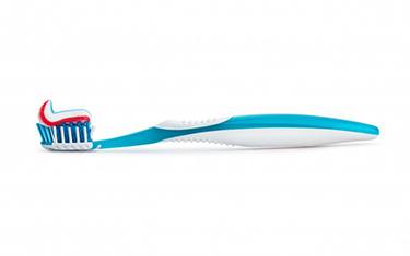 Toothbrush with paste
